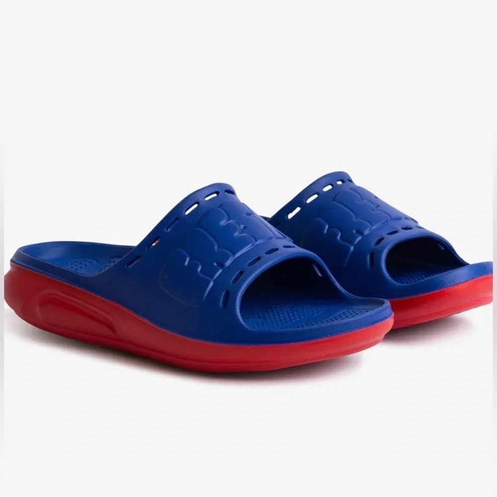 Freshy Cali Blue and Red Slide Sandals 🆕